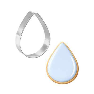 Teardrop Cookie Cutter 3 7/8 in B1244 Teardrop Cookie Cutter 3 7/8 in B1244