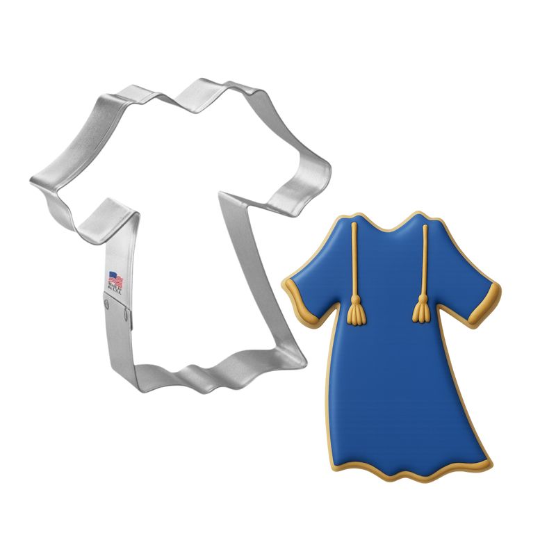 Gown Cookie Cutter 4 in B1272 Gown Cookie Cutter 4 in B1272