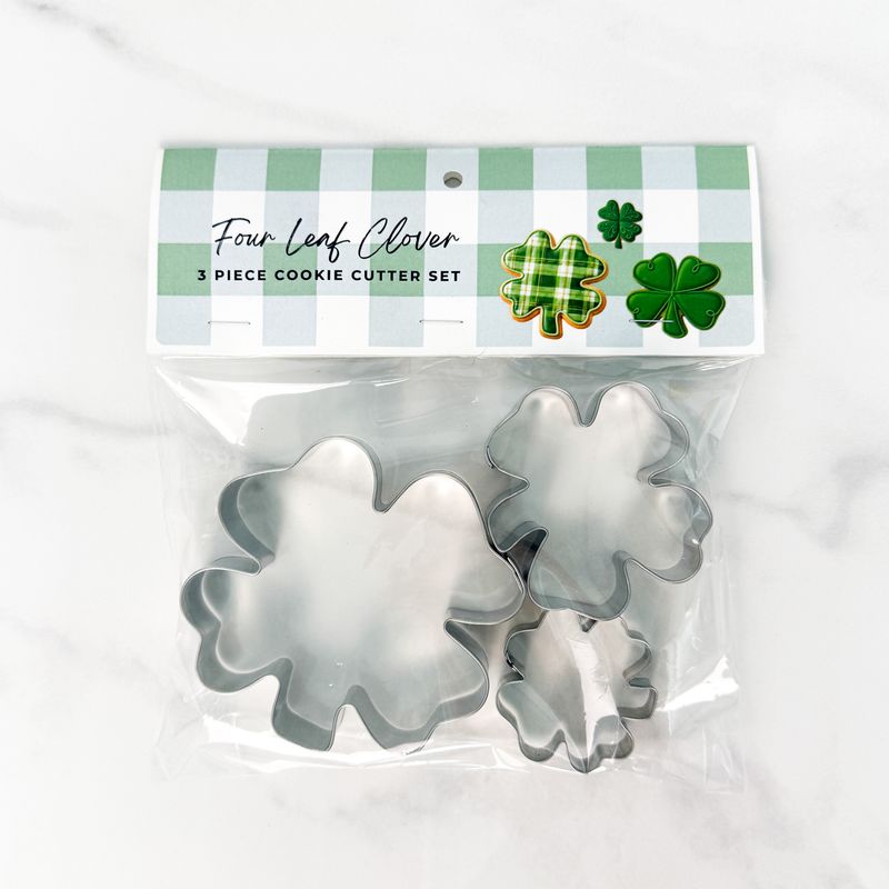 Clover Leaf Cookie Cutter 3 Pc Set HS0476 Clover Leaf Cookie Cutter 3 Pc Set HS0476