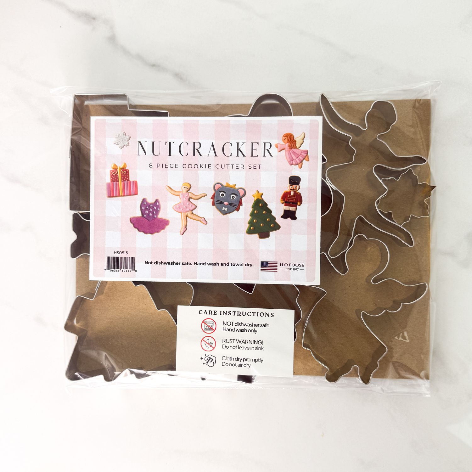 Nutcracker Christmas Ballet Cookie Cutter 8 Pc Set HS0515