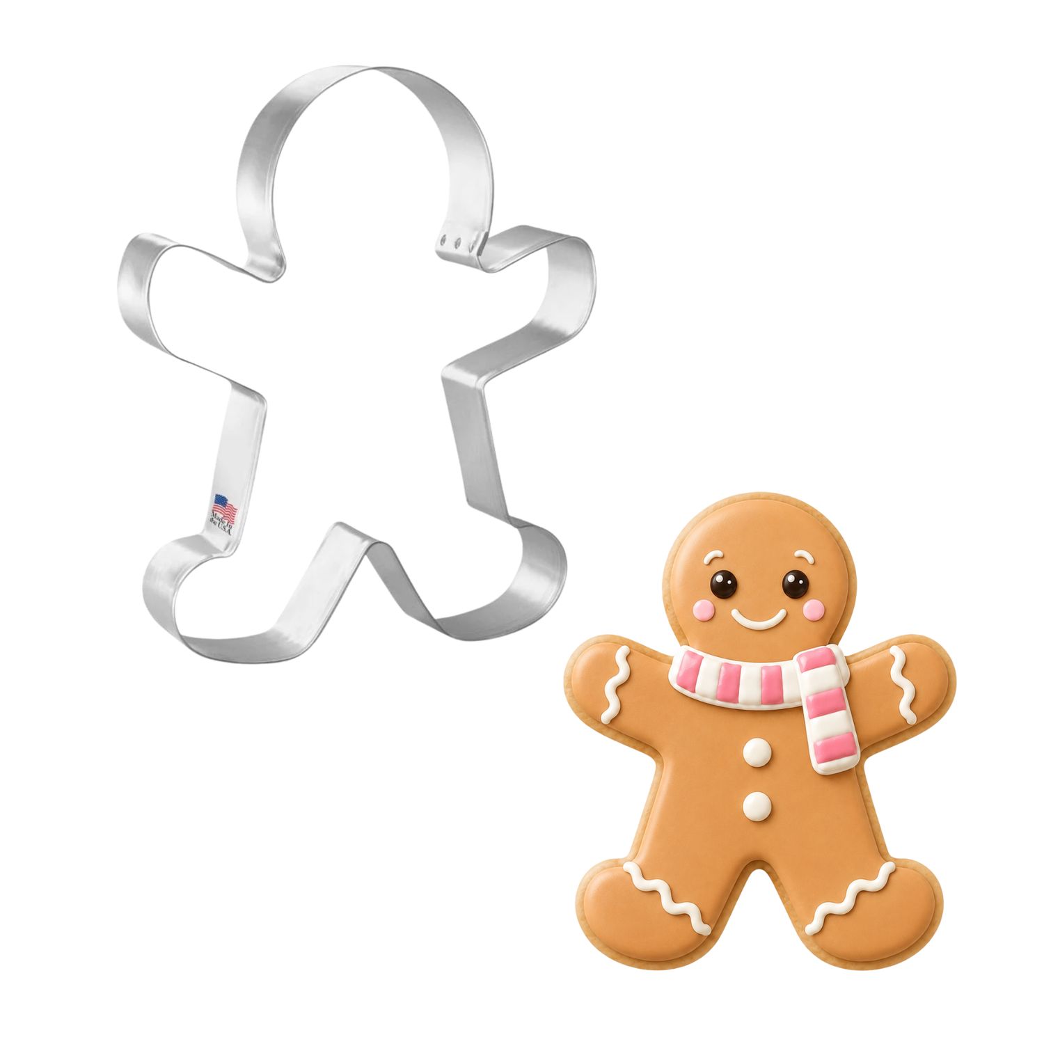 Gingerbread Man Cookie Cutter 5.5 in B1376 Gingerbread Man Cookie Cutter 5.5 in B1376