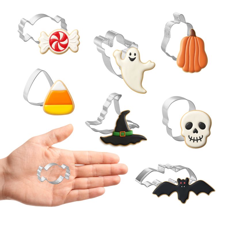 Miniature Halloween Cookie Cutter Set 7 Pc HS0520 Miniature Halloween Cookie Cutter Set 7 Pc HS0520