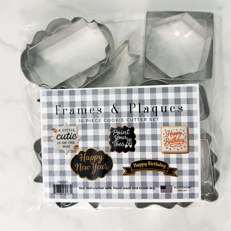 Frames & Plaques Cookie Cutter 10 Pc Set HS0533