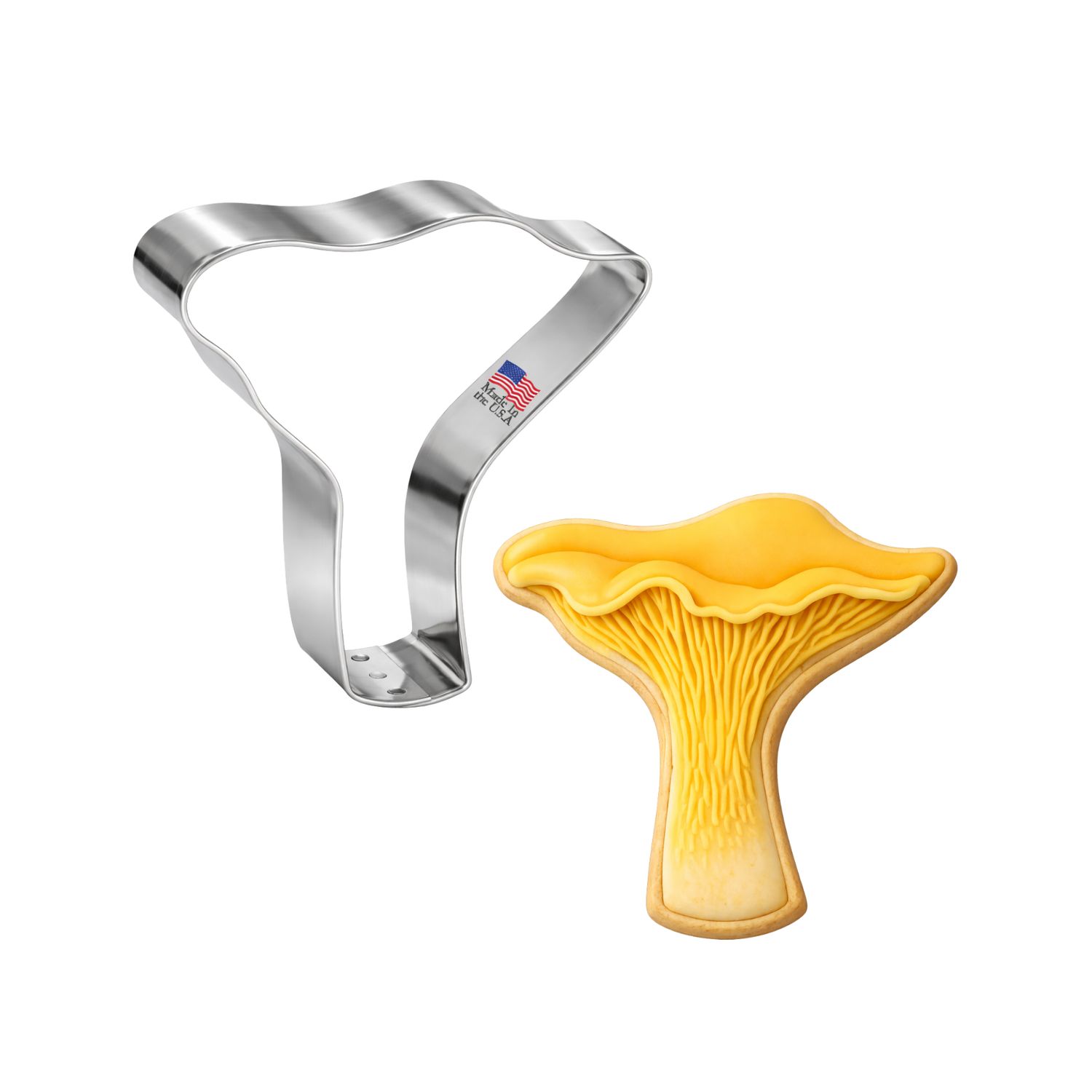 Chanterelle Mushroom Cookie Cutter 3.25 Chanterelle Mushroom Cookie Cutter 3.25" B0999