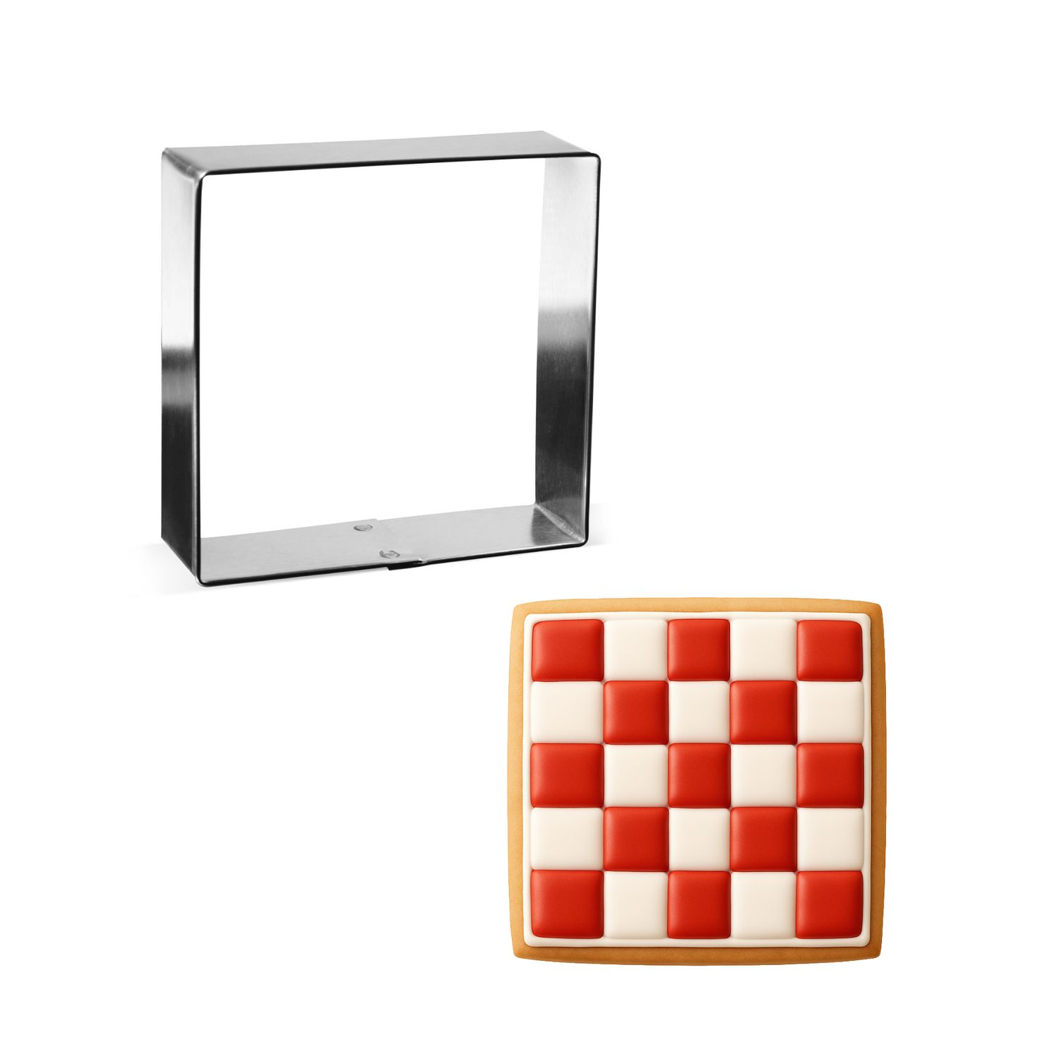 Square Cookie Cutter 4 in B0719 Square Cookie Cutter 4 in B0719