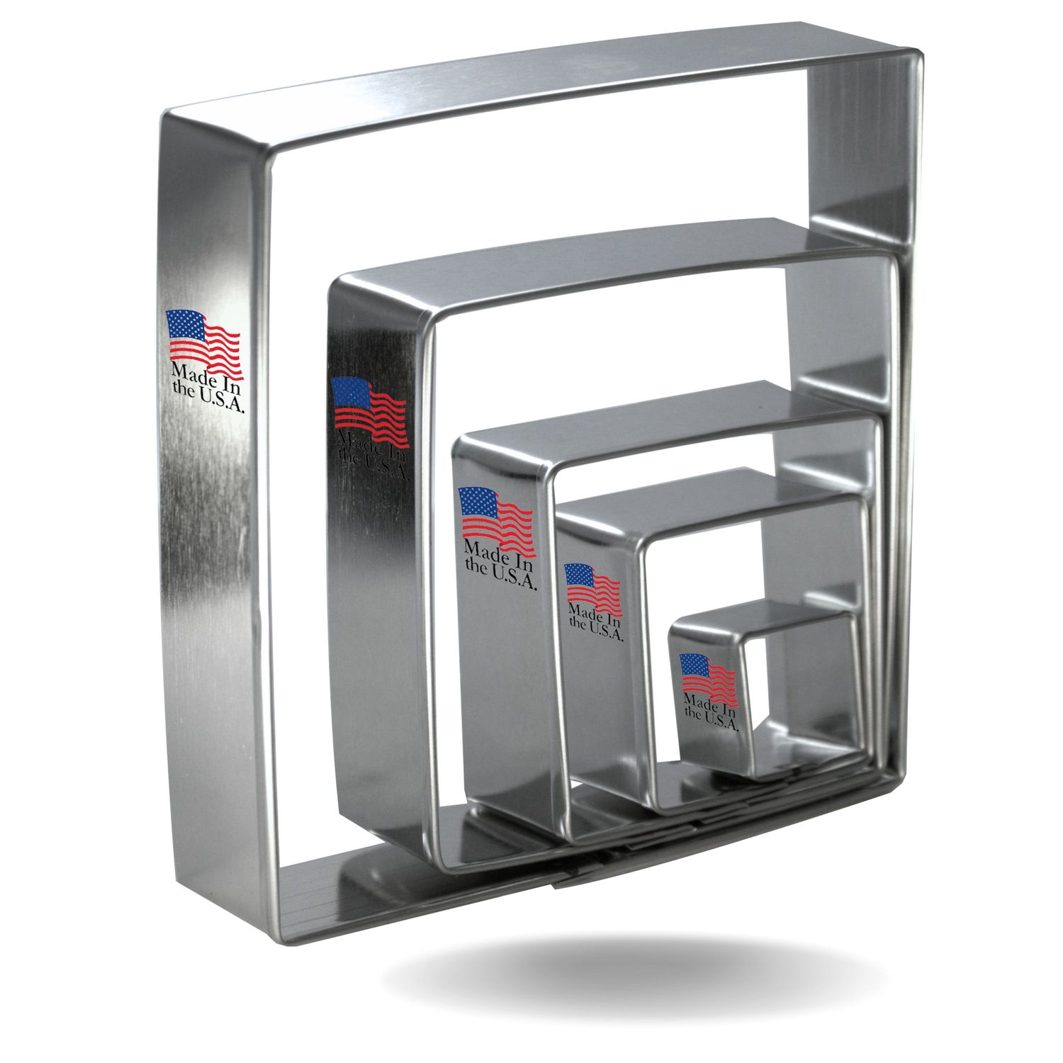 Square Nested Cookie Cutter 5 Pc Set HS0550 Square Nested Cookie Cutter 5 Pc Set HS0550