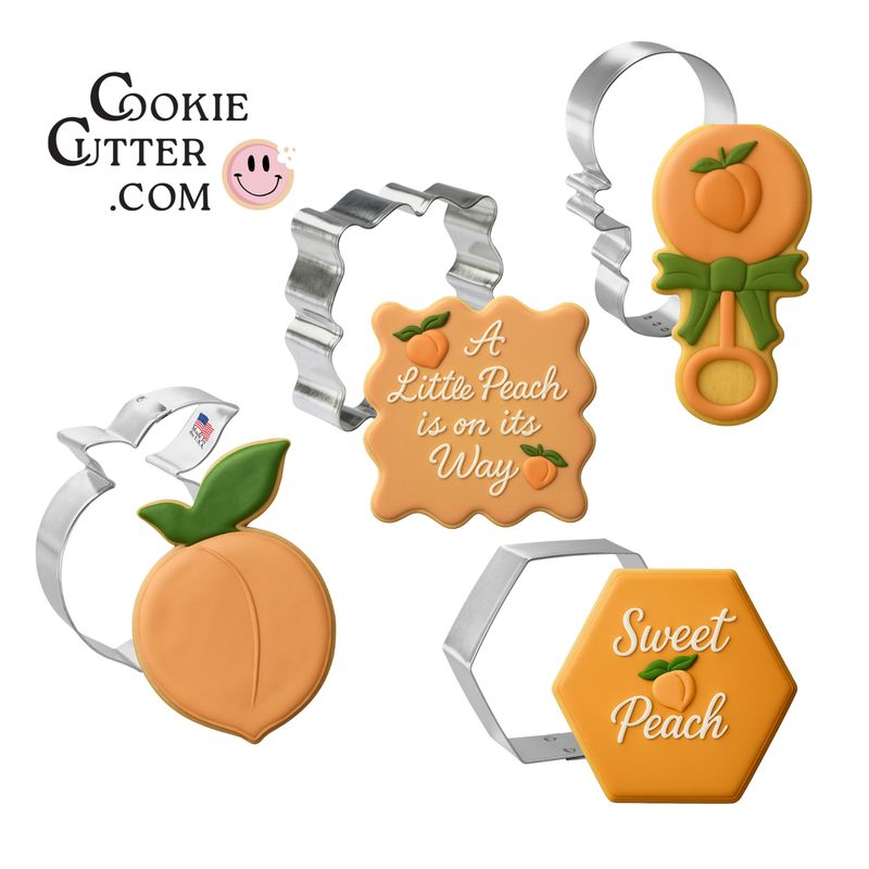 Little Peach Cookie Cutter 4 Pc Set HS0560 Little Peach Cookie Cutter 4 Pc Set HS0560