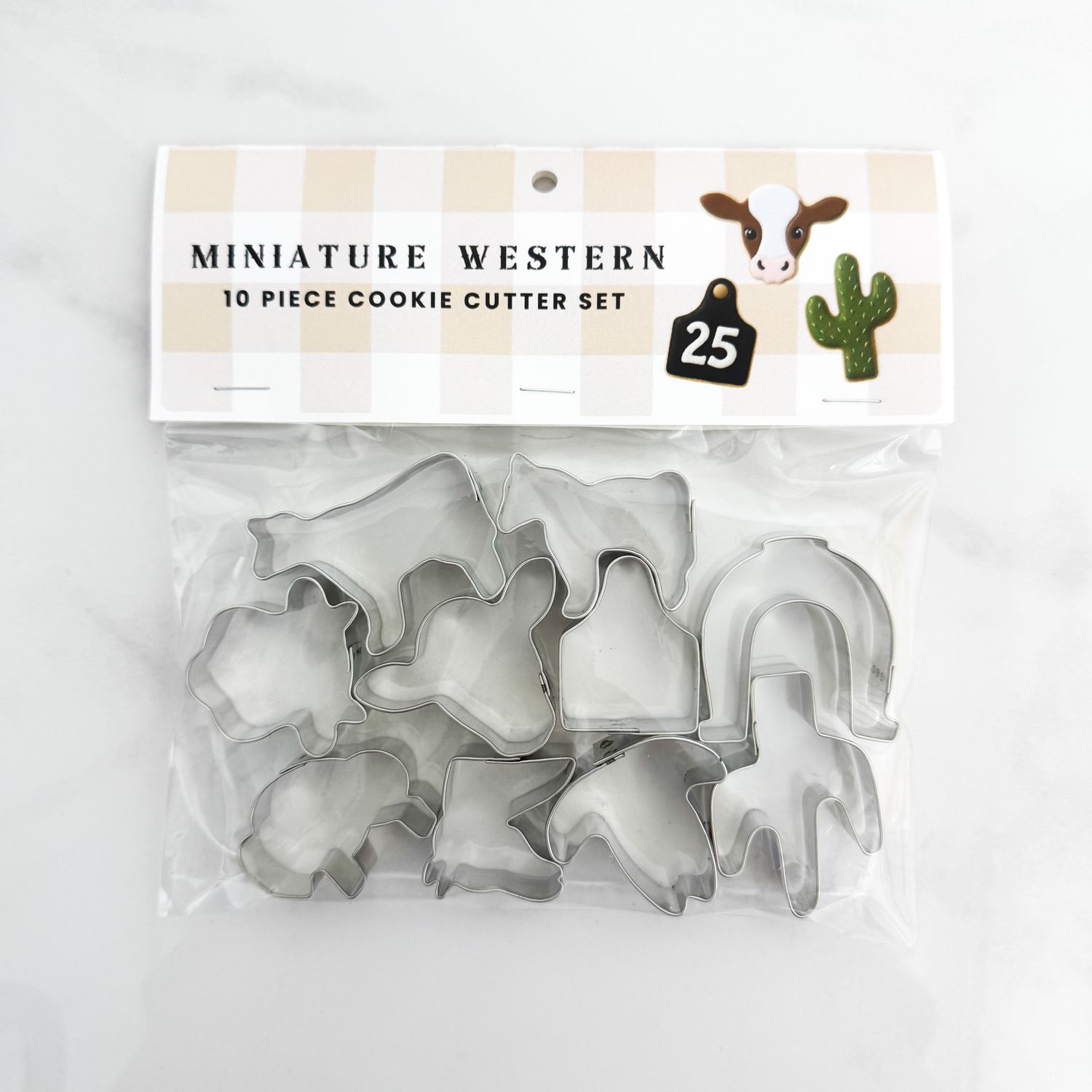 Miniature Western Ranch Cookie Cutter 10 Pc Set HS0561