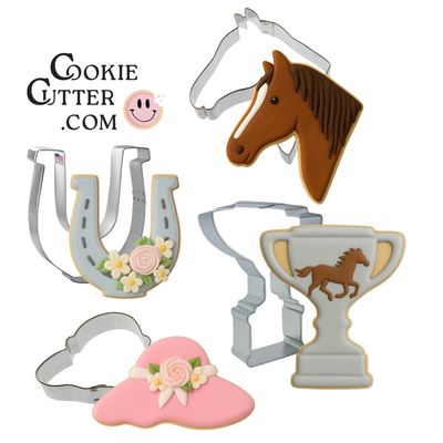 Kentucky Derby Cookie Cutter 4 Pc Set HS0583 Kentucky Derby Cookie Cutter 4 Pc Set HS0583