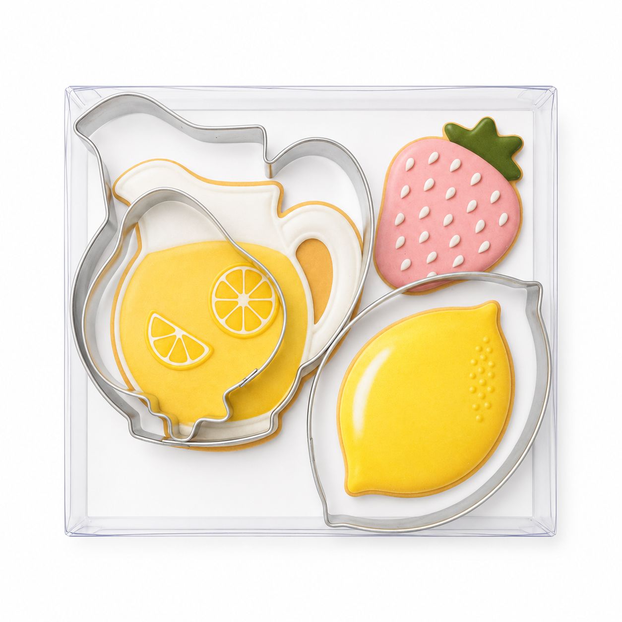 Strawberry Lemon Pitcher Cookie Cutter 3 Pc Box Set L9054