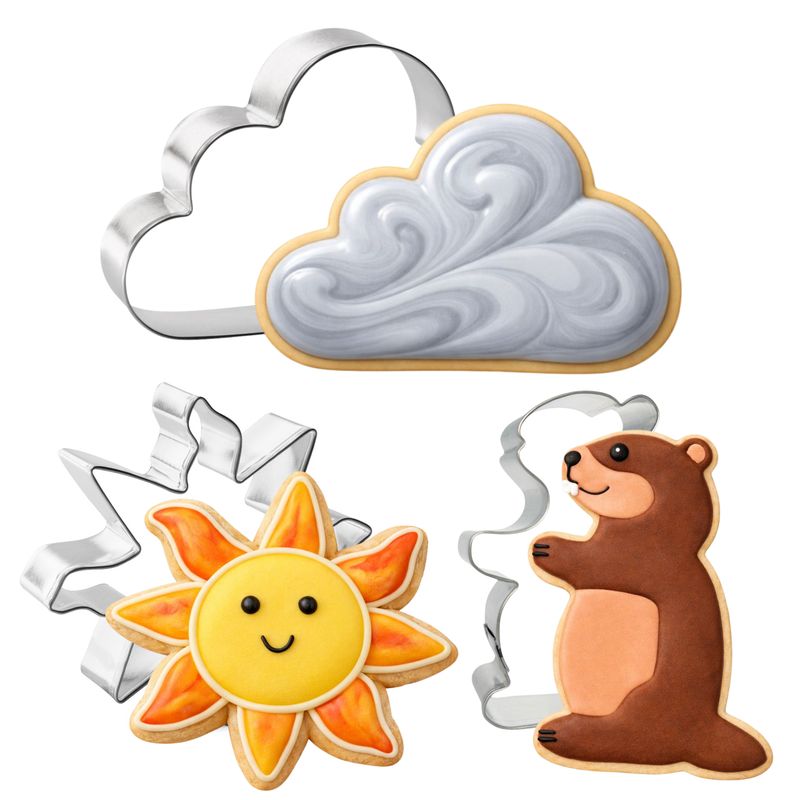 Groundhog Day Cookie Cutter 3 Pc Set HS0616