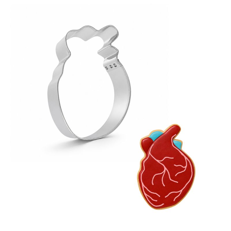 Anatomical Heart Cookie Cutter 4 Anatomical Heart Cookie Cutter 4" B2065