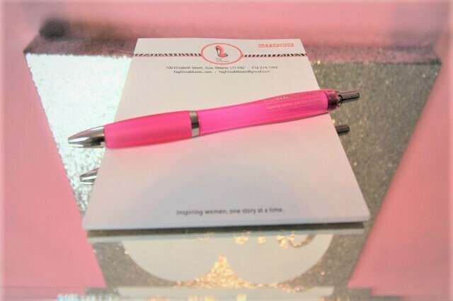 High Heal Diaries Pen and Notepad Set
