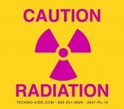 "Caution Radiation" X-Ray Room Sign