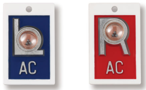 Plastic Position Indicator Markers with Initials - Horizontal (7/8" L & R)