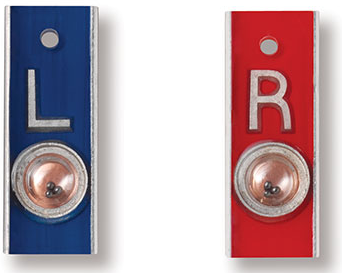 Aluminum Position Indicator Markers without Initials - Vertical (1/2" L & R)
