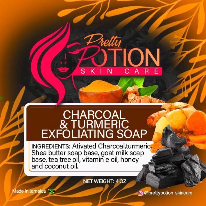 Charcoal &amp; Turmeric Soap 4oz