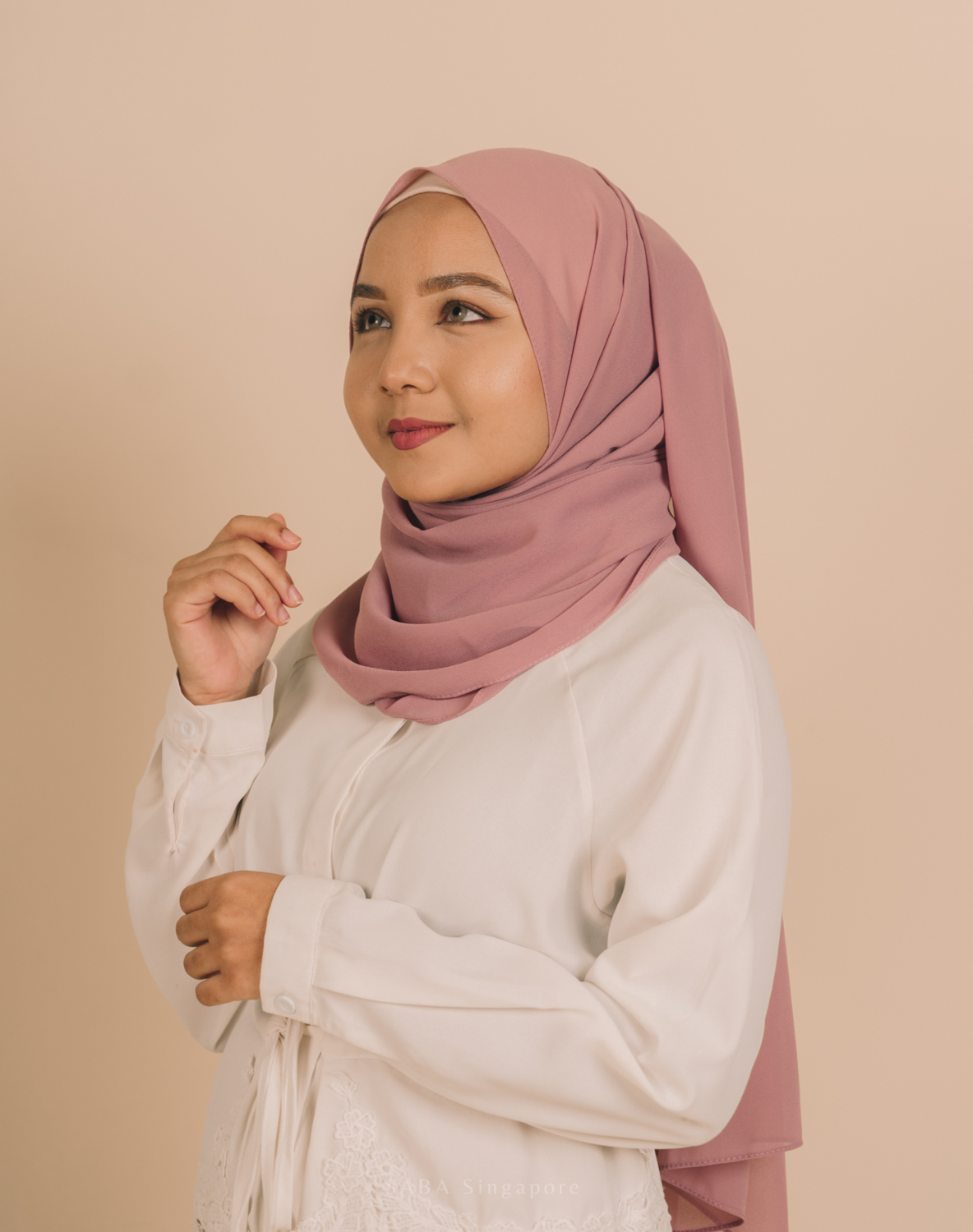 Essential Chiffon Hijab - Thulian Pink