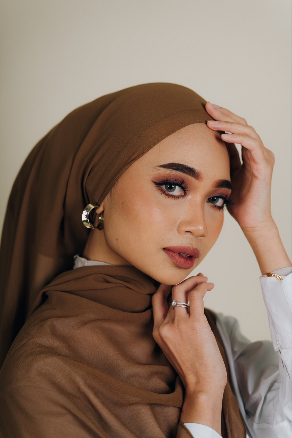 Essential Chiffon Hijab - Latte