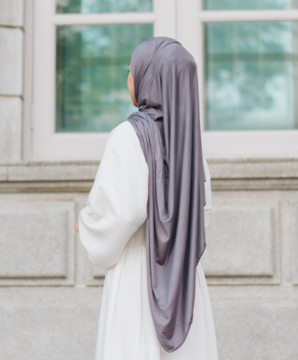 Jersey Hijab- Dark Grey