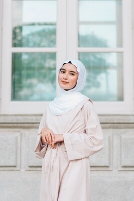 Jersey Hijab- White