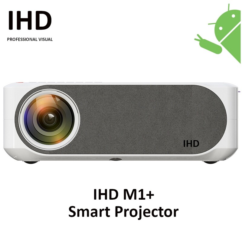 IHD M1+ (Android) Smart Projector Built-in Android Speakers Screen Cast Mirroring HDMI USB WiFi Bluetooth Youtube Netflix