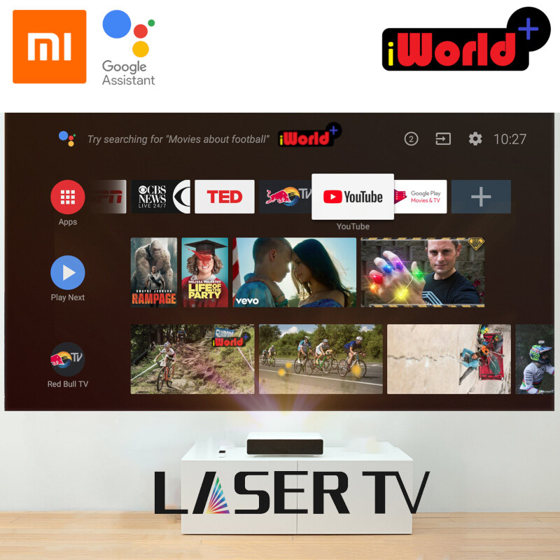 Xiaomi Mi Laser Projector Full HD (Global Version) + AlphaScreens 100&quot; Fixed Frame Premium ALR screen for UST