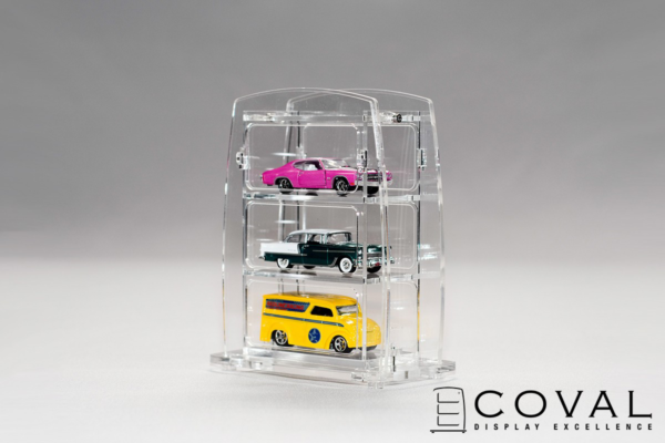ST-103 Display Stand - 1 x 3 Vertical (Clear Frame)