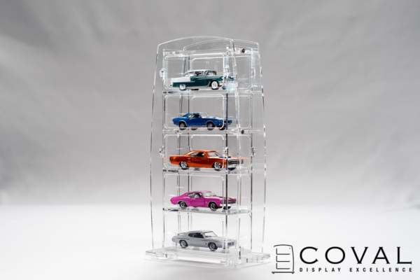 ST-105 Display Stand - 1 x 5 Vertical (Clear Frame)