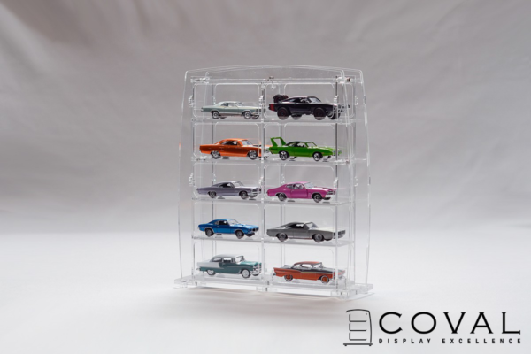 ST-205 Display Stand - 2 x 5 Vertical (Clear Frame)