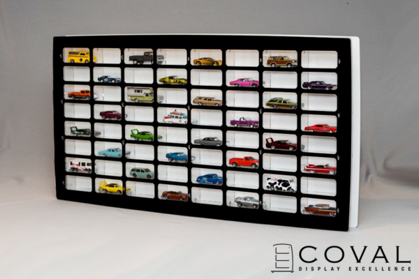 WSM-808 Acrylic Wall  Display 8 x 8 Compartments for 1:64 Loose Cars