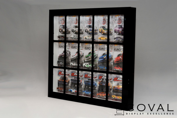 HF-503 Carded Display Cabinet - Holds 15 x HotWheels Cars