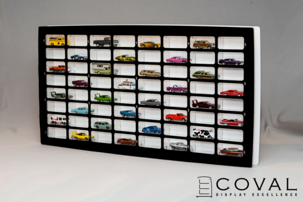 WSM-808 Acrylic Wall Display 8 x 8 Compartments for 1:64 Loose Cars