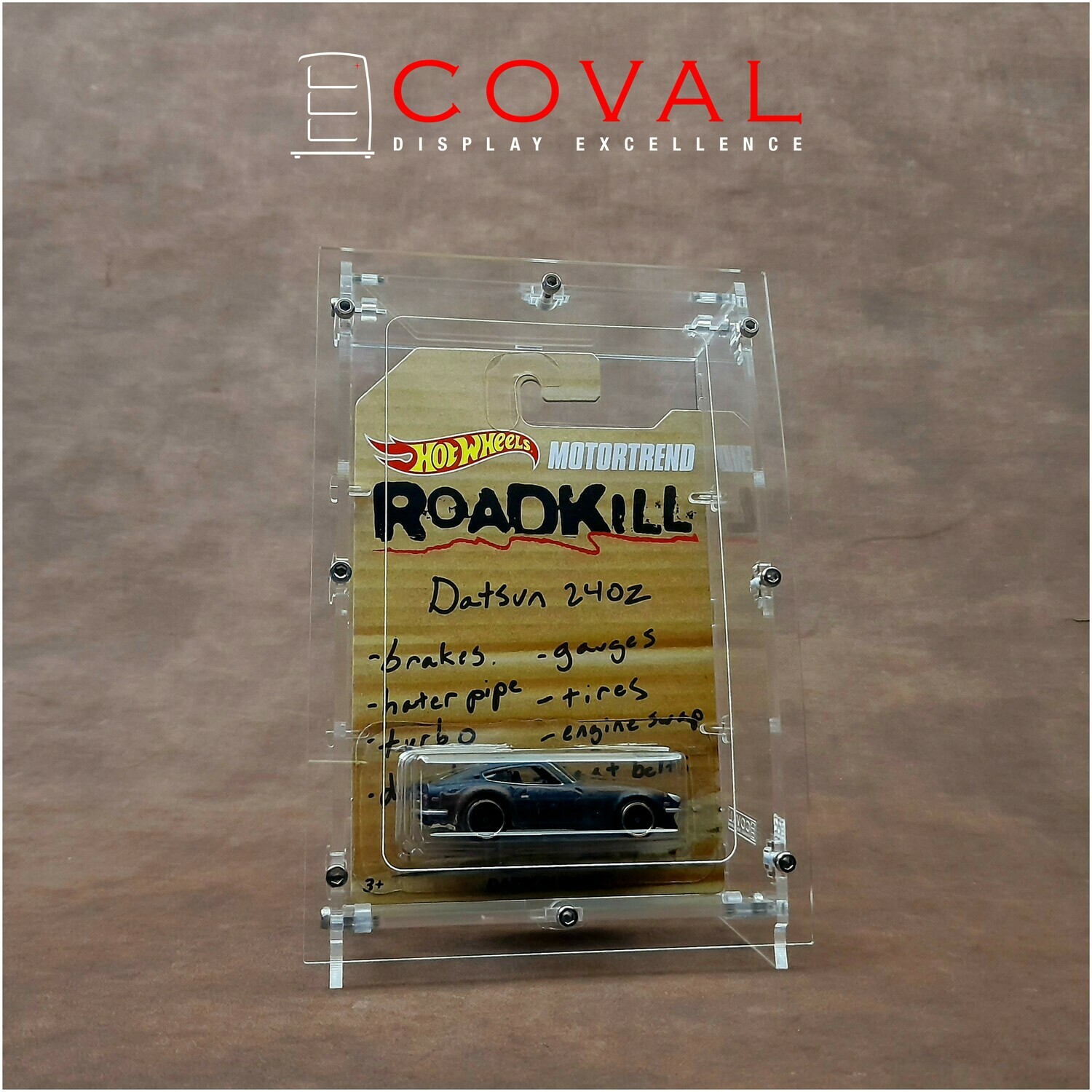 ARC-01 Acrylic Display Case for Single Carded RLC and Mainline Hot Wheels with Arched Front
