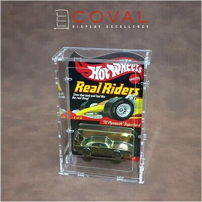 SRC-101-4PK Acrylic Display Case for Single Carded RLC and Mainline Hot Wheels *Pack of 4 *Stackable *Wallmountable