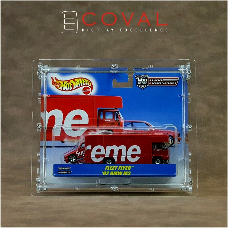 HXW-101 Acrylic Display Case for Single Carded Team Transport Hot Wheels
