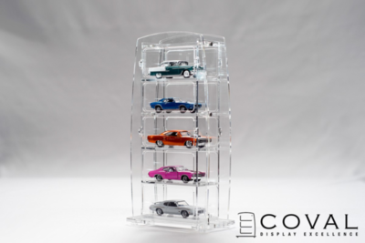 ST-105 Display Stand - 1 x 5 Vertical (Clear Frame)