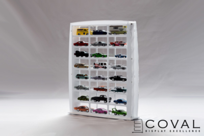 ST-308 Display Stand - 3 x 8 Vertical (Clear Frame)