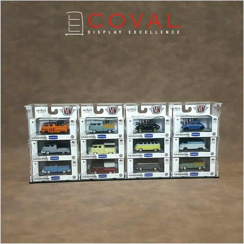 SMT-403 Acrylic Display Case for 1/64 M2 Machines Boxed Car Holds 12