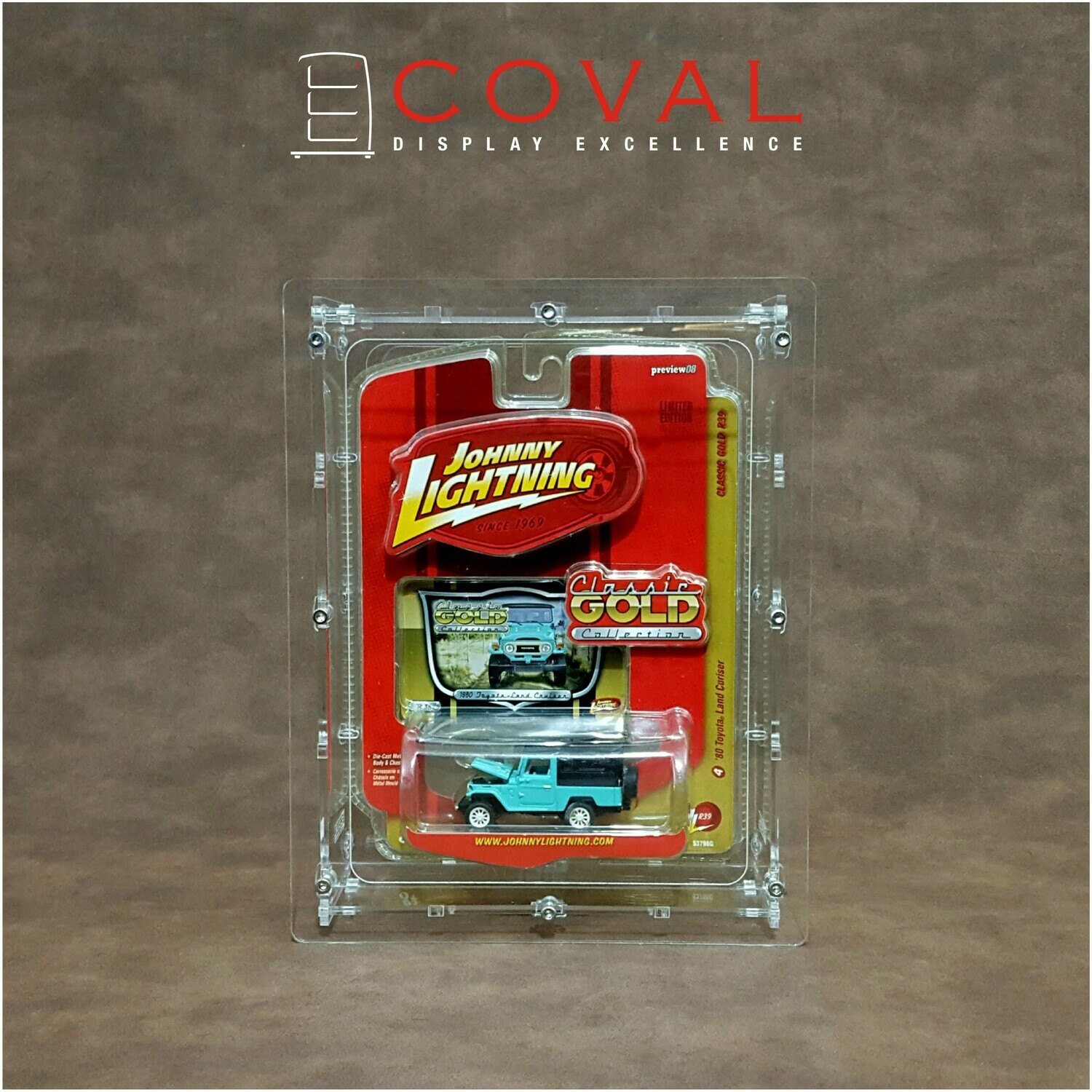JLC-101 Acrylic Display Case for Single 1/64 Blister Packed Johnny Lightning