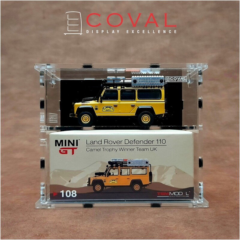 SMG-102B Acrylic Display Cabinet for Single Mini GT Car and Box