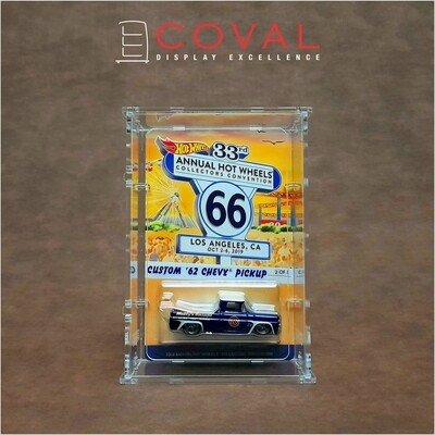 SRC-101D Acrylic Display Case for SingleCarded RLC and Mainline Hot Wheels *Stackable *Wallmountable *Front Opening Door