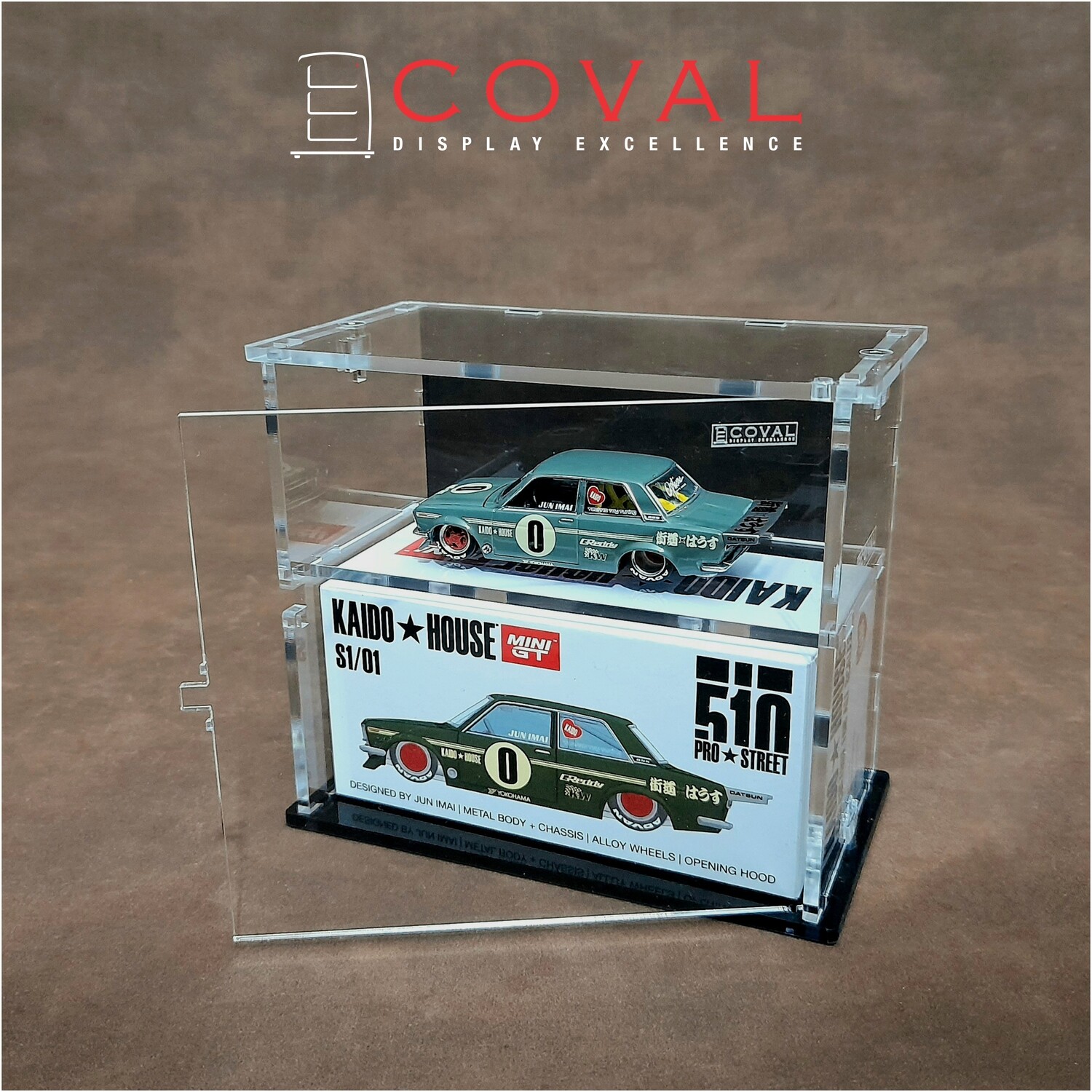 SMG-102K Acrylic Display Cabinet for Mini GT x Kaido House Car and Box