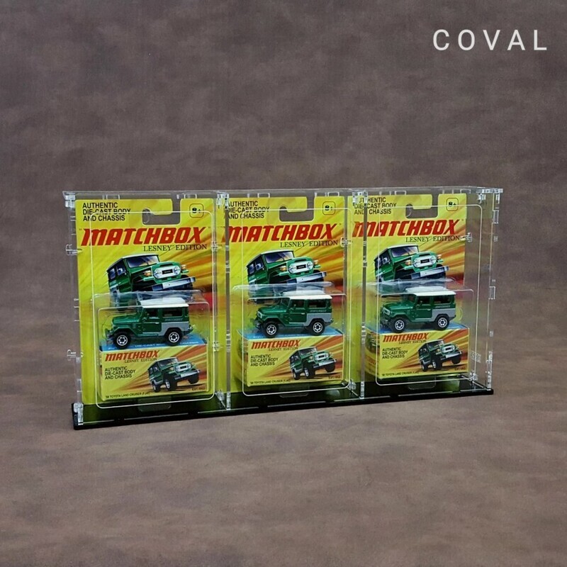 SRC-301 Acrylic Display Case for 3 x 1 Carded RLC and Mainline Hot Wheels *Stackable *Wallmountable