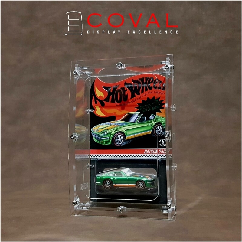 WRC-101 Acrylic Display Case for Single Mainline Carded Hot Wheels
