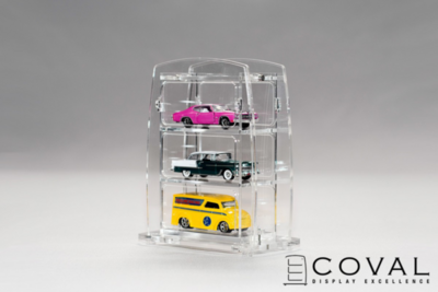 ST-103 Display Stand - 1 x 3 Vertical (Clear Frame)