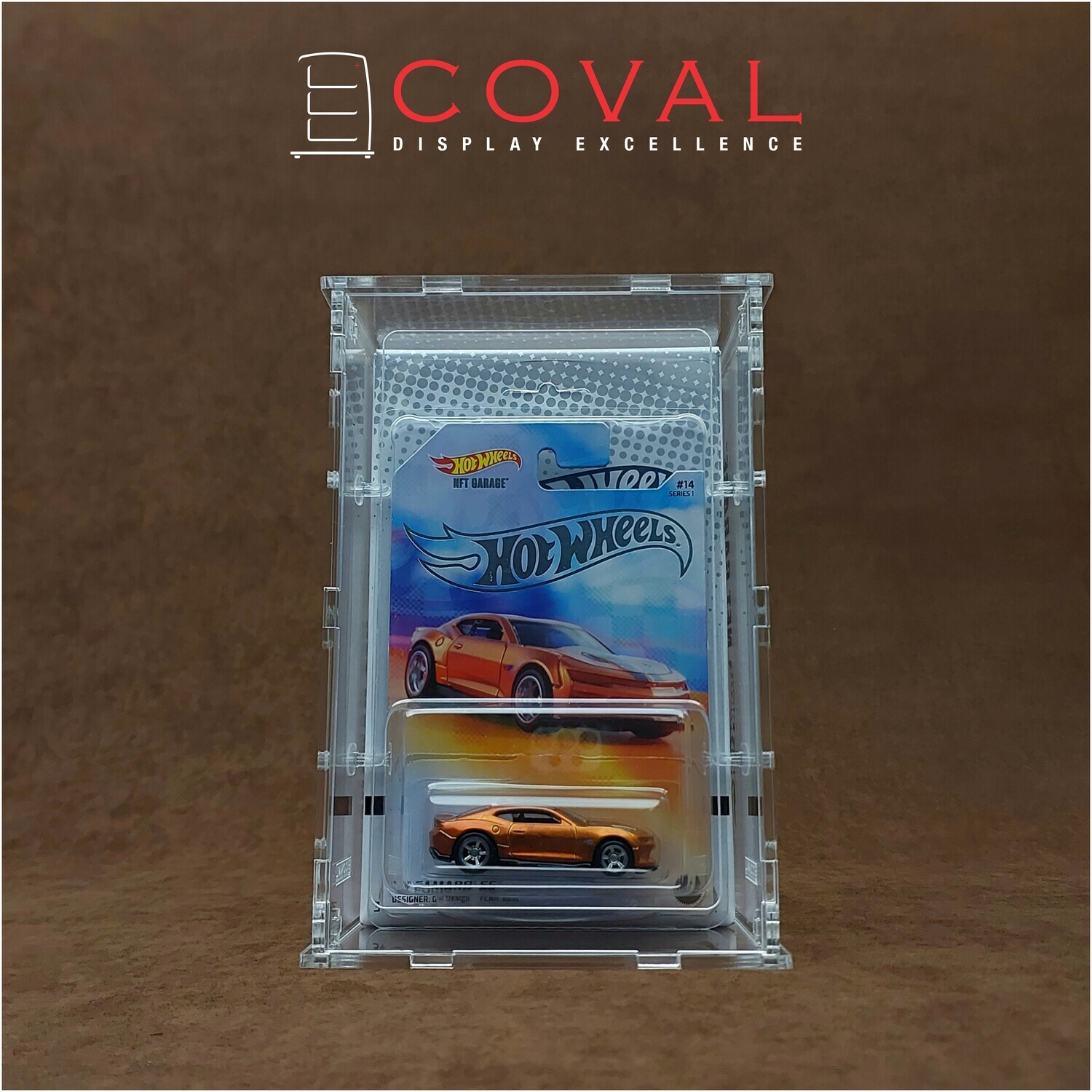 SNG-101 Acrylic Display Case for 1 x 1 Boxed Hot Wheels NFT Garage *Stackable