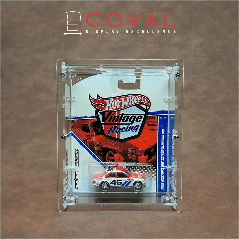 HWC-101 Acrylic Display Case for Single Premium Wide Carded Hot Wheels