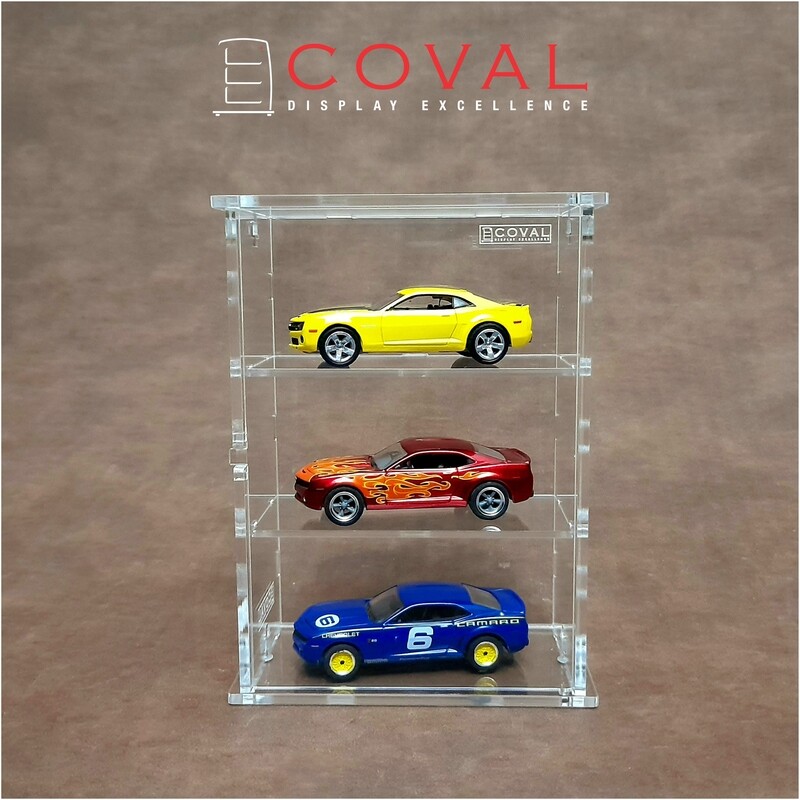 SMD-103C Acrylic Display Cabinet Holds 1/64 Loose Cars Holds 1 x 3