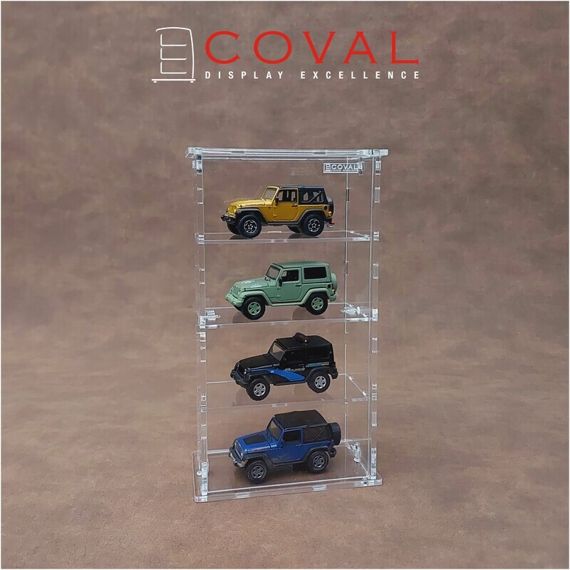 SMD-104C Acrylic Display Cabinet Holds 1/64 Loose Cars Holds 1 x 4
